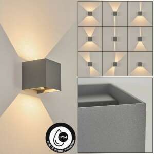 Kreon LED Fali/Homlokzati Lámpa - 6W - Antracit Szürke