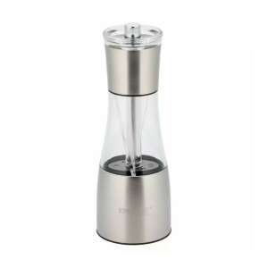 Moară de sare și piper Kinghoff 2 în 1, oțel inoxidabil, recipient transparent din acril - Depozitare și organizare