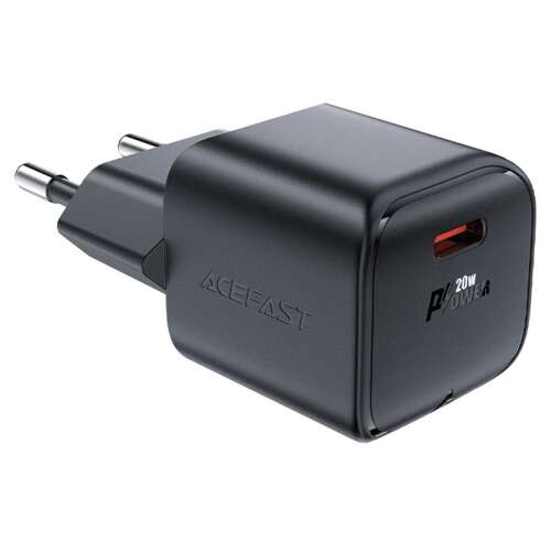 Acefast A73 Mini 20W GaN ładowarka sieciowa USB-C, czarna