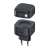USAMS 35W PD+QC fast charger with retractable USB-C cable, black