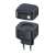 USAMS 35W PD+QC fast charger with retractable USB-C cable, black