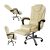 Ergonomic office swivel chair with footrest - Beige 98577491