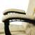 Close-up of the armrests of the beige ergonomic office chair with footrest, Malatec