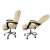 Ergonomic office chair with footrest, beige, Malatec