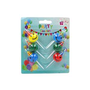 Zestaw 6 świec kulki imprezowe uśmiechy