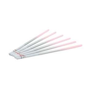 Pink and silver birthday candles, set of 6 - Birthday Candle & Cake Topper