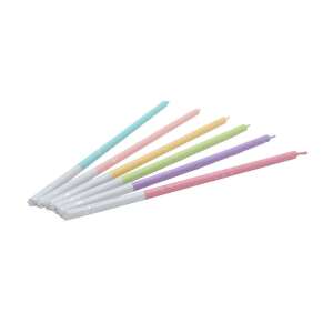 Świeczki tortu tęczowe, zestaw 6 sztuk, Celebright, 14,5 cm - Rekwizyty imprezowe