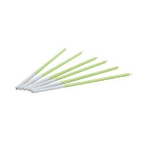 Green cake candles, set of 6 - Birthday Candle & Cake Topper