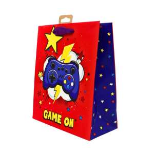 Clairefontaine Game On gift bag, medium size, red with blue gamepad design - Art & Craft