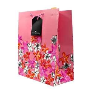 Pink floral gift bag with Jeff Banks brand tag - Art & Craft