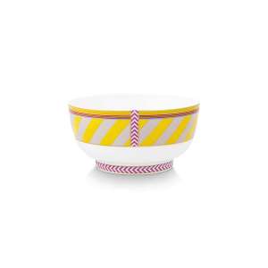 Porcelánová miska Chique Stripes Yellow, 15,5 cm od PIP Studio - Pip Studio