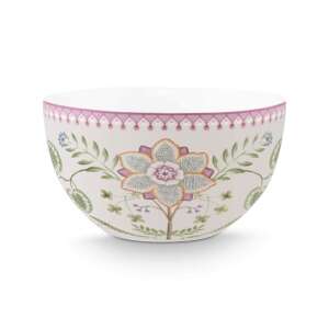 Lily&Lotus Off White Miska porcelanowa 18cm, wzór kwiatowy - Obsługa