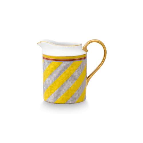 Chique Stripes žltý hrnček na mlieko 260ml 107011280