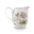 Lily&Lotus Off White Milk Jug, 250ml, floral design, porcelain, white background