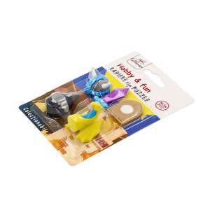 Hobby & Fun kolekcjonerskie gumki do mazania zestaw 4 szt., motyw smoka, bez PVC - Gumka