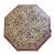 Perletti mini umbrella with leopard print, top view, automatic opening and closing, compact and portable, ideal for women
