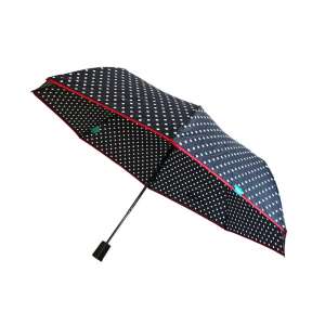 Mini parasol Perletti w czarne kropki dla kobiet - Parasol
