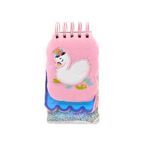 Pink 3D Swan Notebook with 120 pages - Office paper product