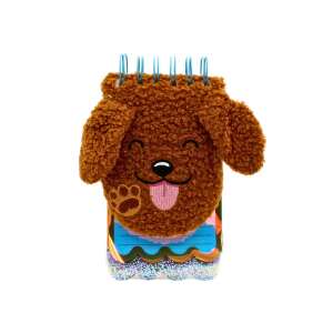 Brown dog 3D spiral notebook with 120 pages - Office paper product