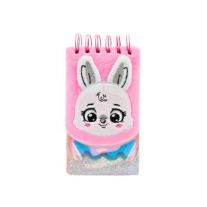 Pink bunny notebook with glitter cover - Office paper product