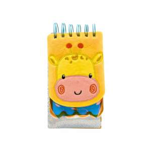 Giraffe 3D Notebook, 120 pages, cute design, spiral bound, yellow, pink, blue - Office paper product
