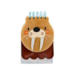 Cute walrus 3D notebook with 120 pages, perfect for taking notes, sketching, or journaling - Office paper product