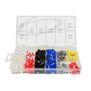 Geko G02815 kábelsaru és csatlakozó készlet, 685 darab - Kábel érvéghüvely