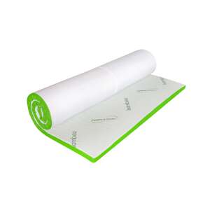 Bamboo Memory Topper, 7 zone comfort, rolled up, green and white - Blanket mattress