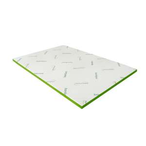 Bamboo Memory Topper, 140x200 cm, 7 comfort zones, green and white - Blanket mattress