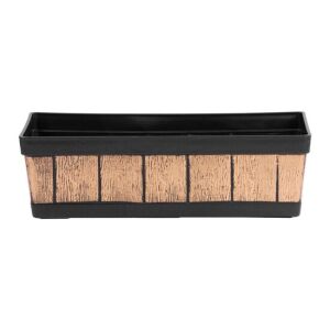 Strend Pro - Ghiveci flori - Efect Lemn - 47x15x17cm 128087934 - Ghivece pentru flori