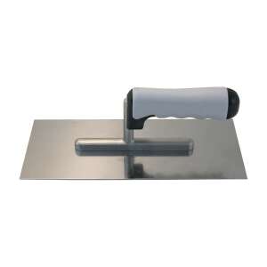 Stainless steel trowel with soft grip handle, 13x27 cm - Plaster Trowel