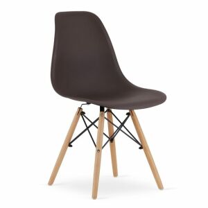 Artool Osaka Scandinavian Style Chair, PP, Wood, Coffee, 46x54x81 cm