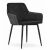 Artool Nola fekete bársony étkezőszék fém lábakkal