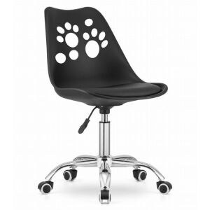 Artool Black Office Chair with Paw Print Design, Ergonomic Swivel Chair - Artool