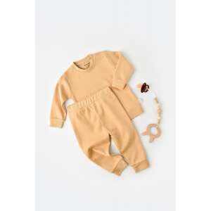 BabyCosy organic cotton long sleeve top and pants set in mustard yellow for 6-9 months old babies - Babies & Toddler