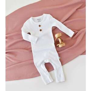 White BabyCosy long sleeve organic cotton and modal romper, 18-24 months - Babies & Toddler