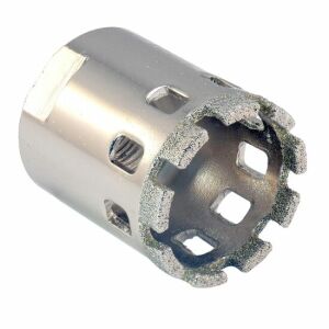Dedra 51mm diamond core drill bit for tile, glass, stone, and terracotta - Hole saw & circular cutter