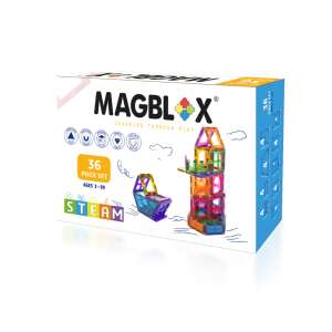 Magblox 36 Piece Magnetic Building Set, STEM Learning Toys for Kids Ages 3+ - Creative & Building Toy