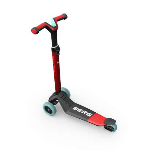 BERG Nexo összecsukható roller piros színben, állítható kormánnyal és hátsó lábfékkel, 2 éves kortól, könnyen szállítható gyermekroller 98606870 - Gyerek roller