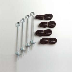 Kotviaca súprava pre trampolínu BERG 380 s pozemnými kotvami a popruhmi - Šport a voľný čas