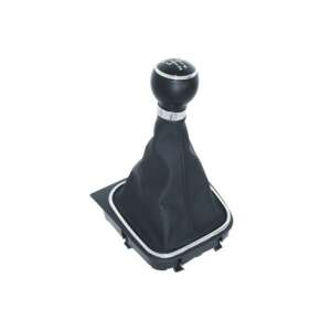 Buton schimbător de viteze VW Jetta 7 2005 5 trepte cu husă de piele neagră - Cutii viteze auto