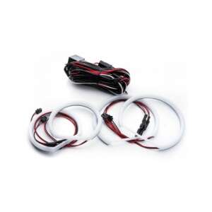 Kit Angel Eyes LED Cotton pentru BMW E60 2x106mm + 2x146mm, inele LED albe, cabluri și accesorii incluse - BMW Lumini auto
