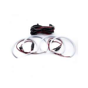 Kit Angel Eyes LED COTTON pentru BMW E46 Coupe/Cabrio Fara Facelift far ZKW cu lupa - 4x131mm - BMW Lumini auto