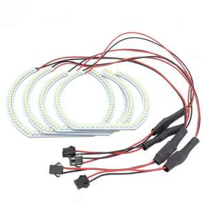Kit BMW F30 F36 Angel Eyes LED SMD, 4x inele LED pentru faruri, lumină albă, instalare ușoară - BMW Lumini auto