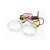 Set of 2 100mm LED Angel Eyes for car headlights with dimming function