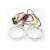 Set of 2 90mm LED Angel Eyes for car headlights with dimming function