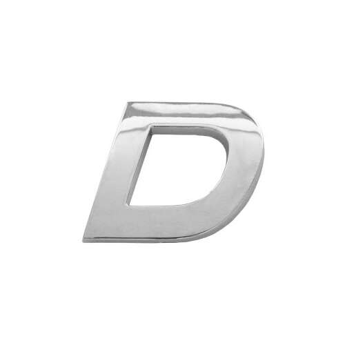 Autódísz 3D D betű 26 MM króm