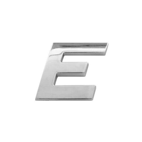 Autódísz 3D Letter E 26 MM króm