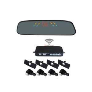 Senzori parcare S306W vezeték nélküli parkolóradar rendszer tükör kijelzővel - Parkolássegítő rendszer