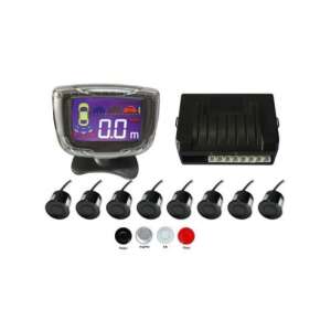 Parking sensor system with 8 sensors and display, silver - Car electronic